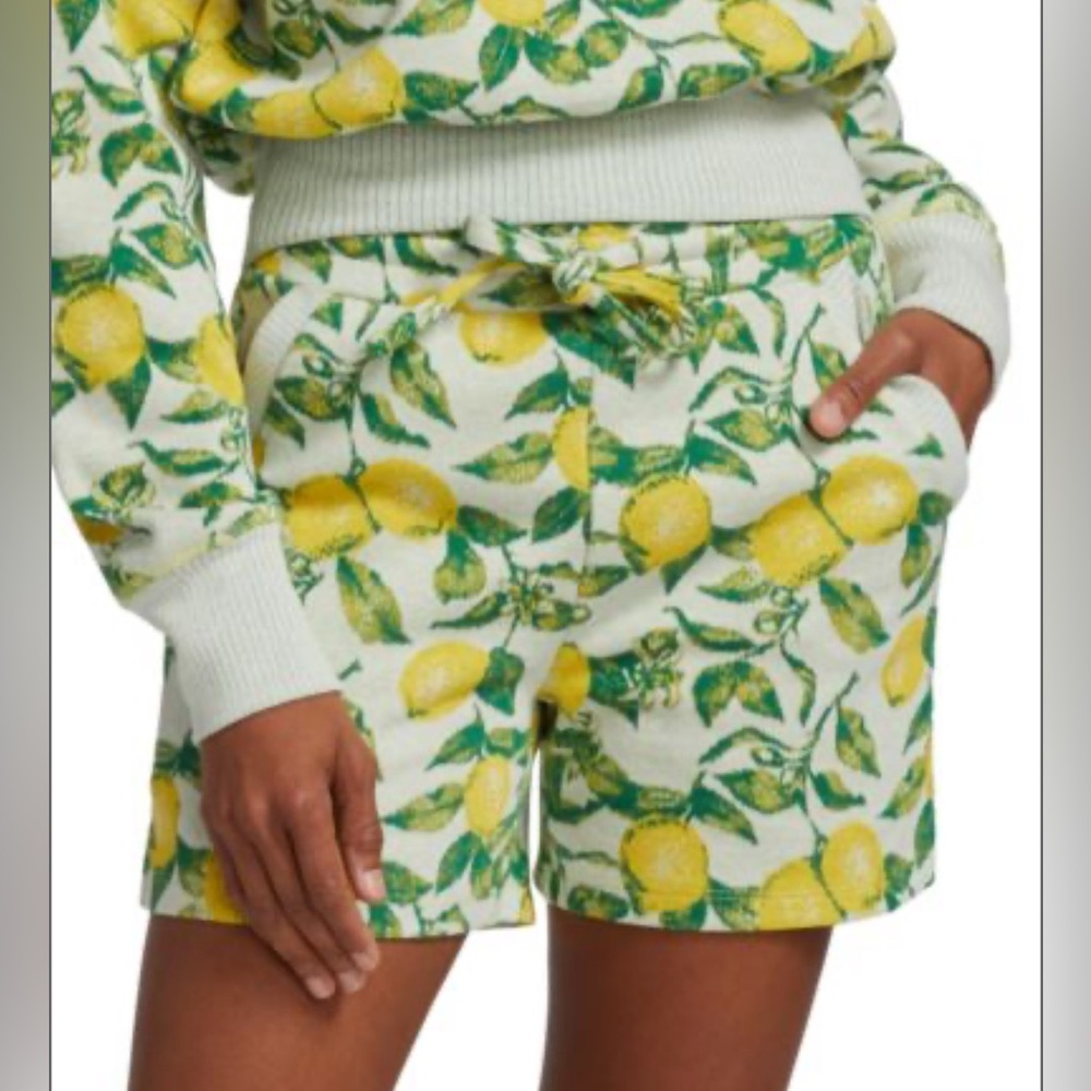 Twenty‎ Montreal Citron Hyper Reality Knit Shorts Lemons Small